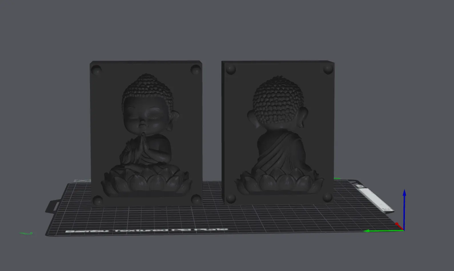 Generated two-part mould